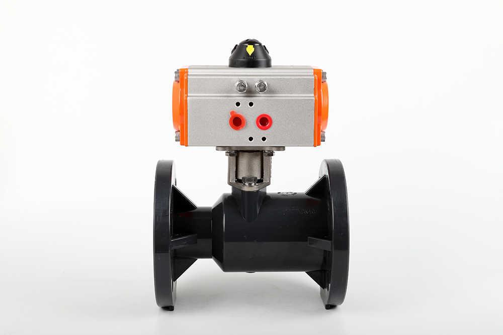 湘桥气动法兰一体球阀